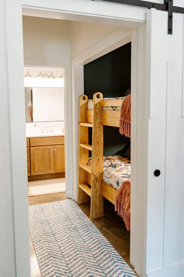 Interior view of GHC 2.0 bunk beds in a modern home.