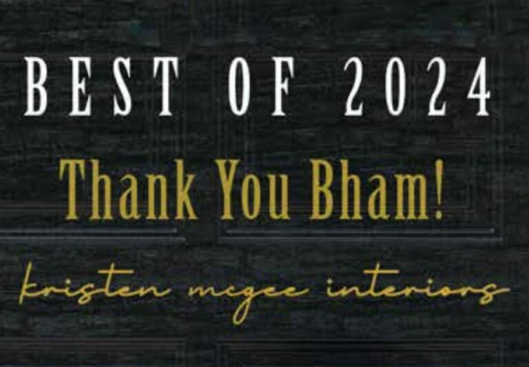 Kristen McGee Interiors wins Best of Birmingham 2024 for GHC 2.0 design.